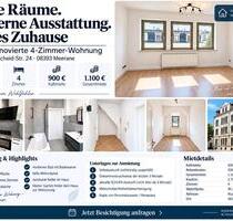 Ihr neues Zuhause - 4-Zimmer-Wohnung mit Einbauküche in Meerane