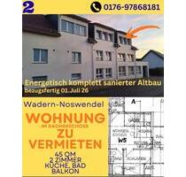 Wohnung zu vermieten - 470,00&nbsp;EUR Kaltmiete, ca.&nbsp; 45,00&nbsp;m&sup2; in Wadern (PLZ: 66687)