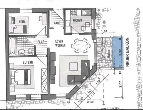 Foto - Erdgeschoßwohnung in Bausendorf zur Miete
