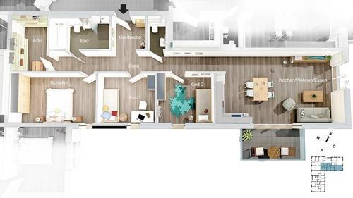 Foto - 4 Zimmer Etagenwohnung zur Miete in Bochum