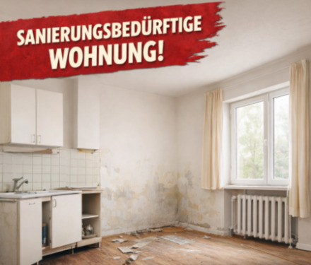 Foto - Renovierungsbedürftige 2-Zimmer-WHG in AA-Unterkochen
