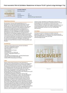 Foto - 1 Zimmer Etagenwohnung in Radeberg