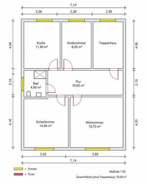 Foto - 3 Zimmer Etagenwohnung zur Miete in Koblenz