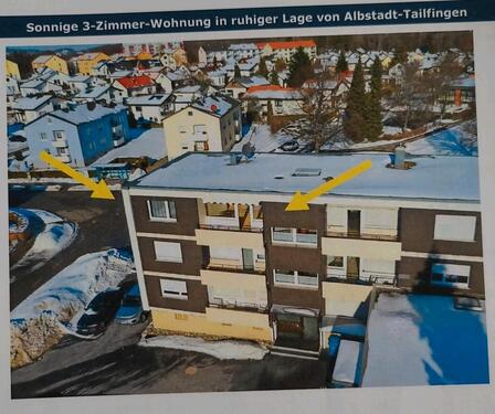 Foto - 3 Zimmer wohnung in Albstadt Tailfingen zu vermieten.