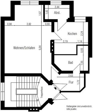 Foto - 1 Zimmer Etagenwohnung zur Miete in Nordhausen