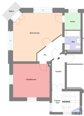 Foto - 2 Zimmer Etagenwohnung zur Miete in Löbau