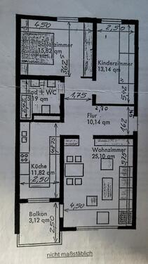 Foto - 3-Zimmer-Wohnung - 675,00&nbsp;EUR Kaltmiete, ca.&nbsp; 84,00&nbsp;m&sup2;