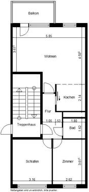 Foto - 3 Zimmer Etagenwohnung zur Miete in Nordhausen