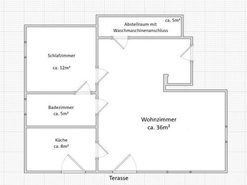 Foto - 2 Zimmer Erdgeschoßwohnung zur Miete in Königs Wusterhausen
