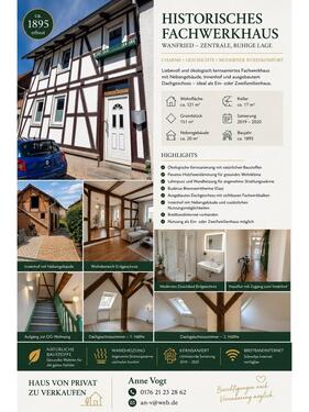 Foto - Neu saniertes Fachwerkhaus - 210.000,00&nbsp;EUR Kaufpreis, ca.&nbsp; 121,00&nbsp;m&sup2;