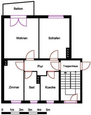Foto - Etagenwohnung in Nordhausen zur Miete