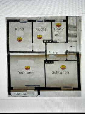 Foto - 3-Zimmer-Wohnung m Balkon, Stellplatz, Hochparterre in Ansbach