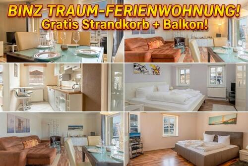 Foto - ☀️Ostseeurlaub Binz – große Fewo für 6 Pers. + Strandkorb☀️