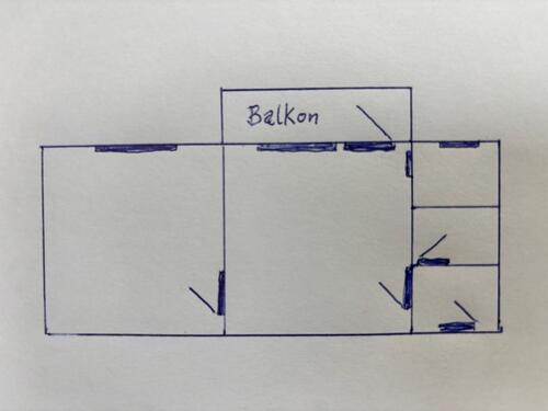 Foto - 2 Zimmer Wohnung mit Balkon - 315,00 EUR Kaltmiete, ca.  48,00 m²
