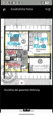 Foto - teilmöblierte 2 zimmer Dachgeschoss Wohnung mit Klimaanlage
