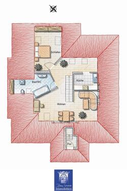Foto - 2 Zimmer Dachgeschoßwohnung zur Miete in Dresden