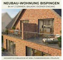 Neubau-OG-Wohnung | 3 Zi. | ~84 m² | Balkon | Eigener Eingang - Bispingen
