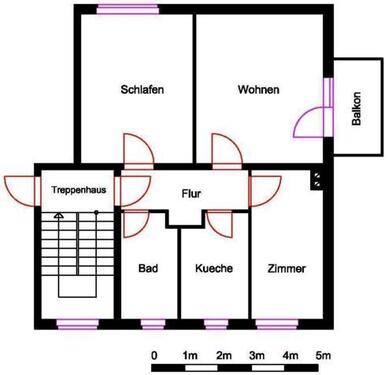 Foto - Etagenwohnung in Nordhausen zur Miete