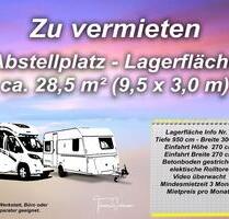 Zu vermieten Abstellplatz - Lagerfäche für Wohnmobil - im Gebäude - Lehre