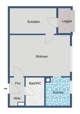 Foto - Etagenwohnung in Kassel zur Miete