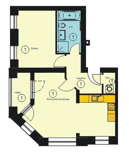Foto - 2 Zimmer Erdgeschoßwohnung zur Miete in Chemnitz