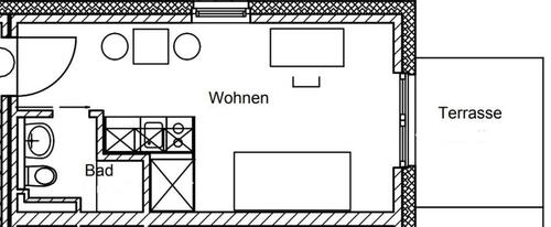 Foto - 1 Zimmer Erdgeschoßwohnung zur Miete in Oldenburg