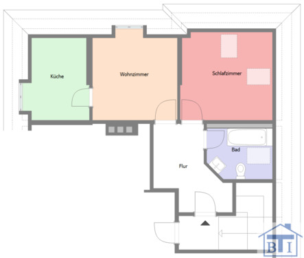 Foto - 2 Zimmer Etagenwohnung zur Miete in Zittau