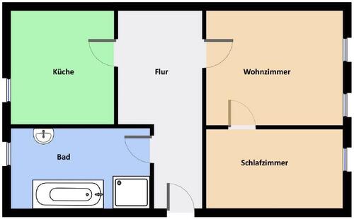 Foto - 2 Zimmer Etagenwohnung zur Miete in Meißen