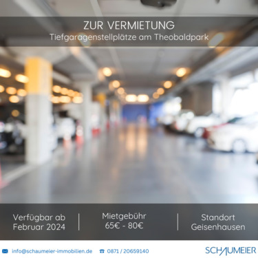 Foto - Tiefgaragenstellplätze zu vermieten