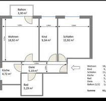 3 Zimmer Wohnung im Zentrum - 600,00 EUR Kaltmiete, in Waldkraiburg (PLZ: 84478)
