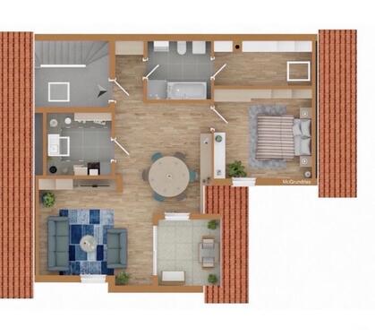 Foto - 3-Zimmer-Wohnung – Möbliert - 1.289,00&nbsp;EUR Kaltmiete, ca.&nbsp; 75,00&nbsp;m&sup2;