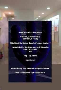 Foto - Ladenlokal als Pop Up Store in Straelen zu mieten