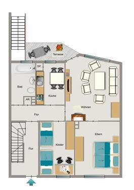 Foto - 3.5 Zimmer Erdgeschoßwohnung in Iserlohn