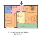 Foto - 2 Zimmer Etagenwohnung zur Miete in Kassel