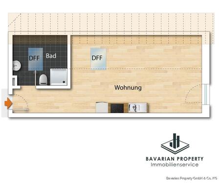 Foto - 1 Zimmer Etagenwohnung in Sünching