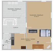 All-Inclusive 1-Zimmer-Wohnung mit Möbel Internet Garten Südlage - Bogen