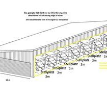 Stellplätze in NEUBAU-Halle für Wohnmobile, Wohnwagen usw... - Saarbrücken Brebach-Fechingen