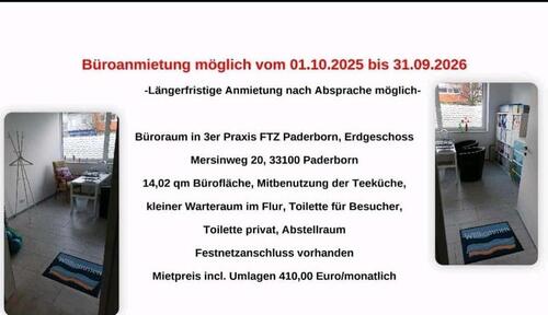 Foto - Bürovermietung in Paderborner Facharztzentrum