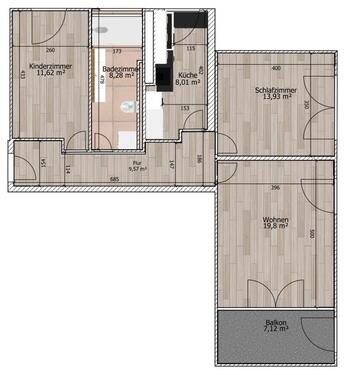 Foto - 3 Zimmer Etagenwohnung in Freudenstadt