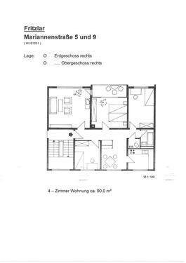 Foto - 4 Zimmer Erdgeschoßwohnung zur Miete in Fritzlar