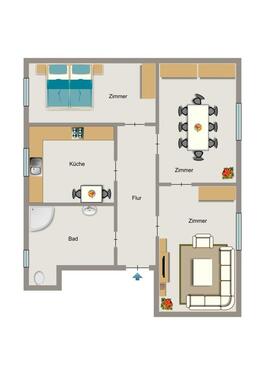 Foto - 3.5 Zimmer Erdgeschoßwohnung in Witten