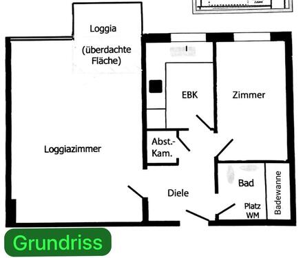 Foto - Mietwohnung 1,5 Zimmer mit Balkon Keller SANIERT! spandau (ikea)