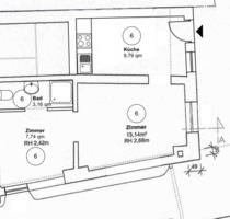 Wohnung 34qm - frisch saniert - Einbaukküche (inkl. Elektrogeräte - Lübeck Sankt Lorenz Nord