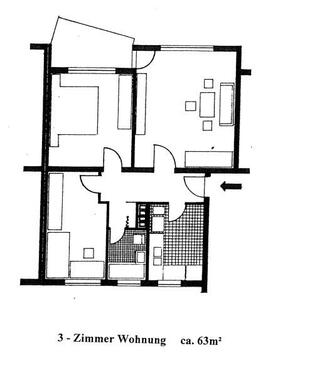 Foto - 3 Zimmer Etagenwohnung in Kassel