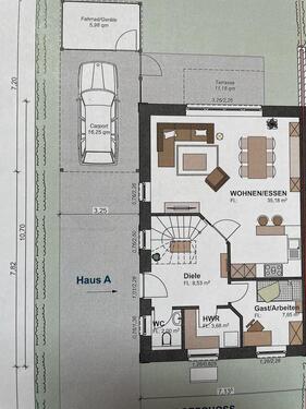 Foto - Doppelhaushälfte (Haus a) m. Carport und Terrasse