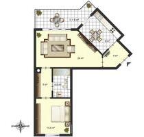 2-Zi Gartenwohnung mit TG, Küche und Möbel - München Sendling-Westpark