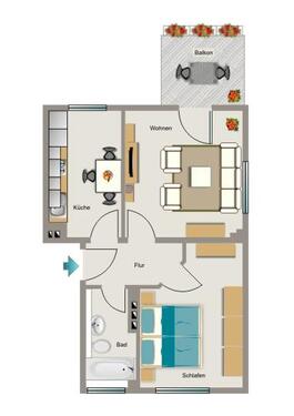 Foto - 2.5 Zimmer Etagenwohnung zur Miete in Herne