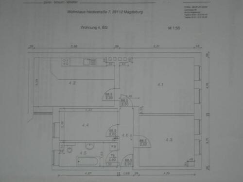 Foto - Erdgeschoßwohnung in Magdeburg zur Miete