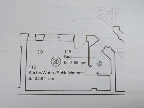 Foto - 1 Zimmer Etagenwohnung in Wiesbaden