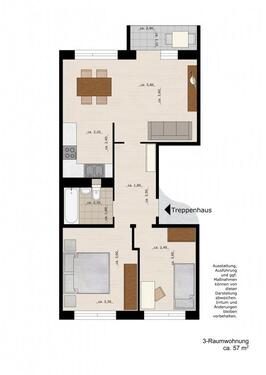 Foto - 3 Zimmer Etagenwohnung in Dessau-Roßlau